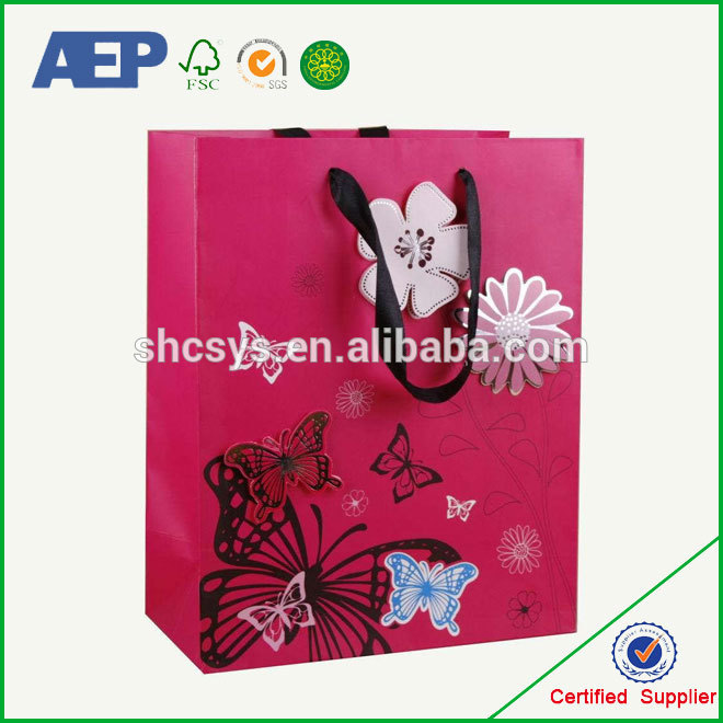wholesale cheap custom fancy paper bag design