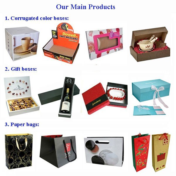 christmas gift paper box and greeting card