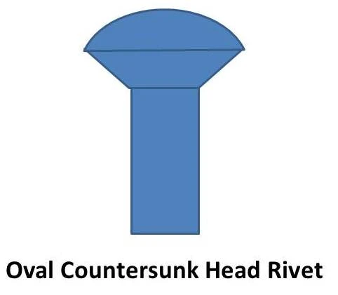 oval countersunk head rivet