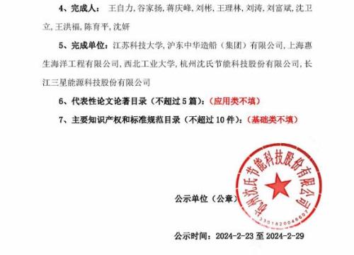 关于提名2023年度江苏省科学技术奖项目公示