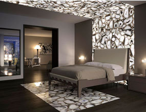 Proyecto de diseño de dormitorio Crystal White Agate