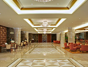 Hotel de lujo Design marble waterjet lobby flooring2