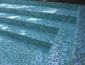 Azulejo de mosaico de cristal piso piscina azulejos azul