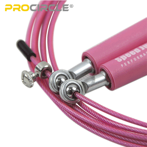 details of pink jump rope
