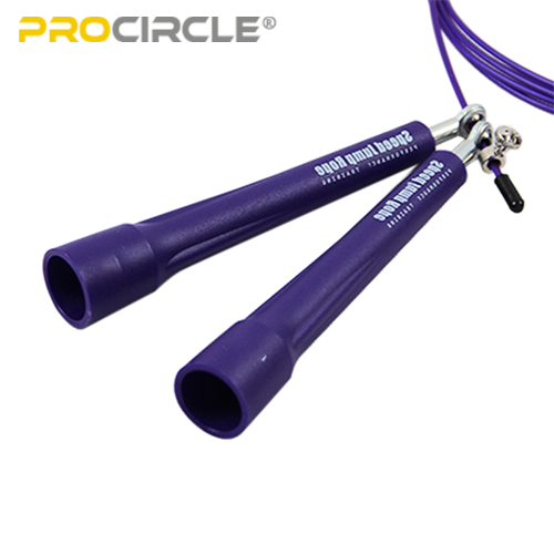 details of purple jump rope