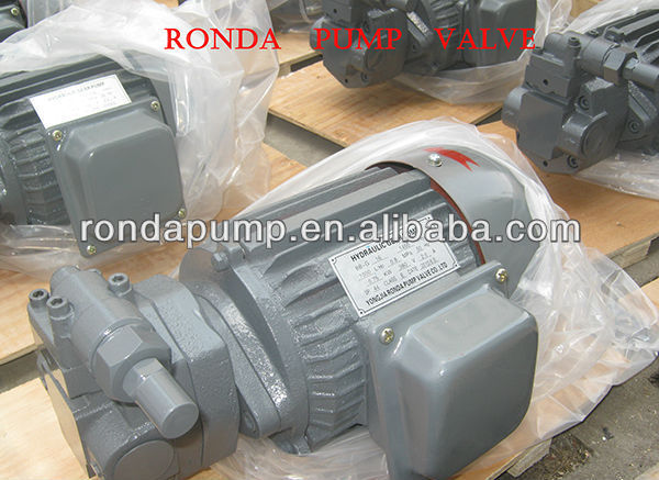 Low pressure hydraulic pump BBG with relief valve