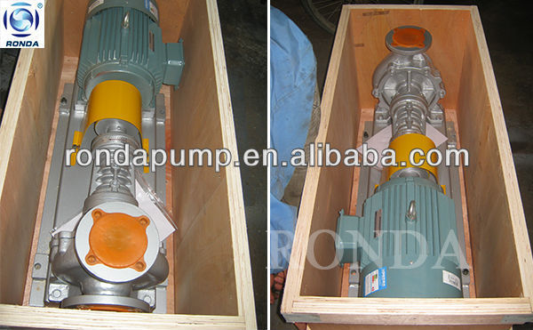 Single stage end suction thermal oil pump