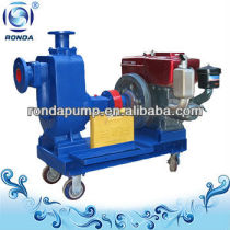 Centrifugal self priming oil pump