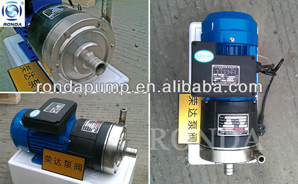 CQ stainless steel monoblock magnetic water pump