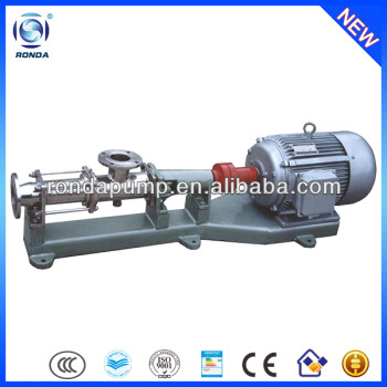 G stainless steel mono screw pump for food