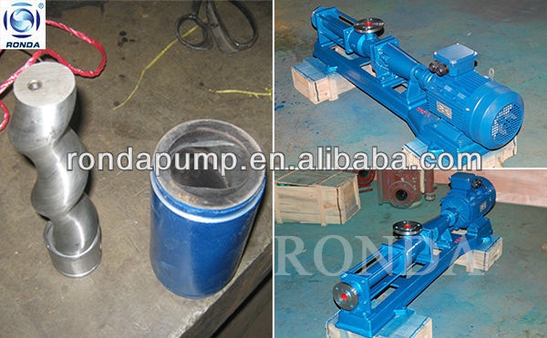 G stainless steel mono screw pump for food