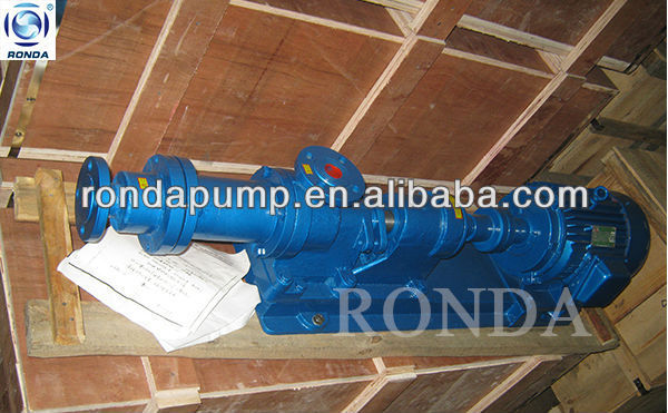 Eccentric screw rotor pump for slurry