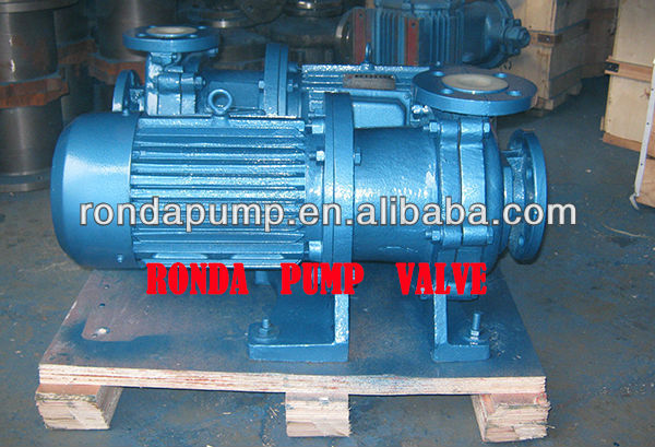 Magnetic pump metal lined with PVDF rubber