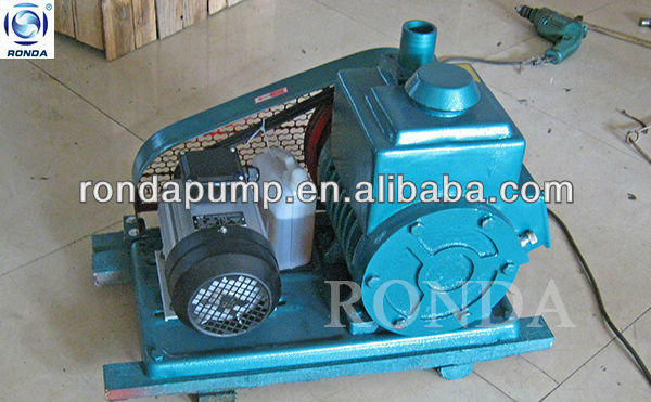 2X double stage rotary vane oil vacuum pump