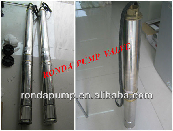 Multistage submersible deep well bore hole pump