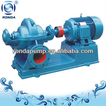 High flow rate centrifugal double suction split casing pump