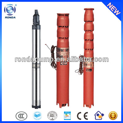 QJ multi-stage high head deep well submersible pump