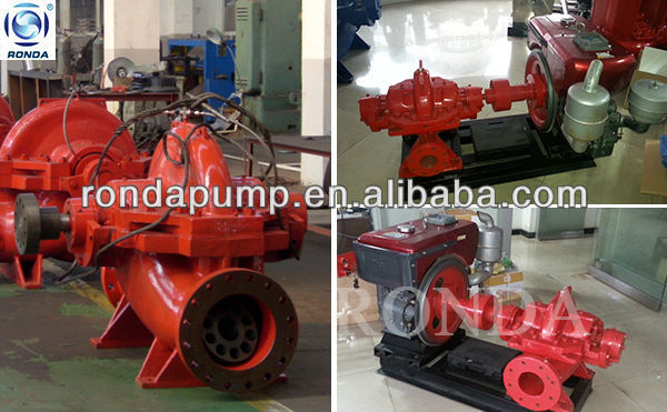 OS electric single stage double suction irrigation water pump