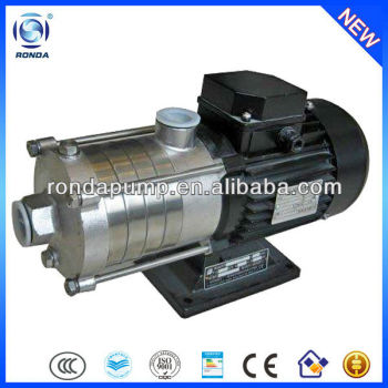 CHL stainless steel horizontal multistage water transfer pump