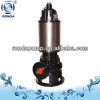Submersible sewage pump with automatic mixer
