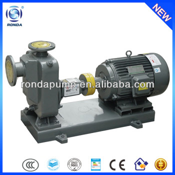 ZW standard specification of centrifugal non clogging self priming sewage pumps