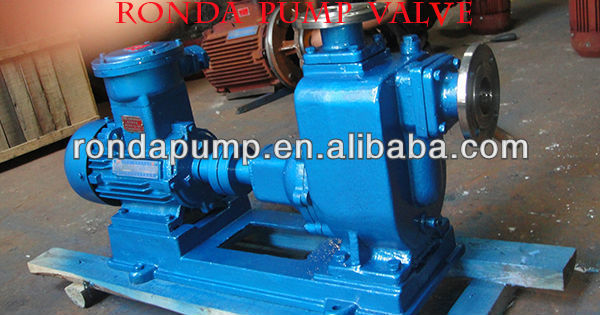 Self priming sewage pump made of stainless steel