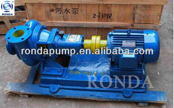 PW PWF non-clog single-stage end suction centrifugal sewage water pump