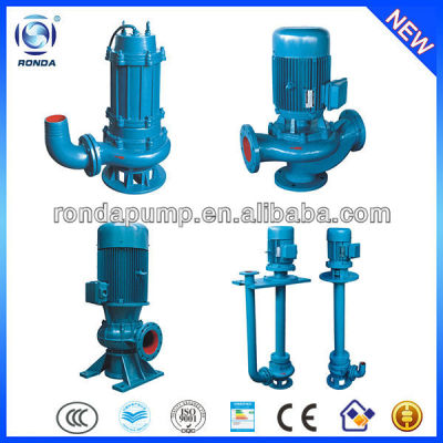 QW WQ YW LW GW heavy duty industrial high flow rate centrifugal submerged water pumps