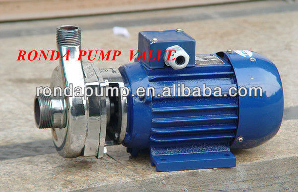 Stainless steel monoblock chemical pump