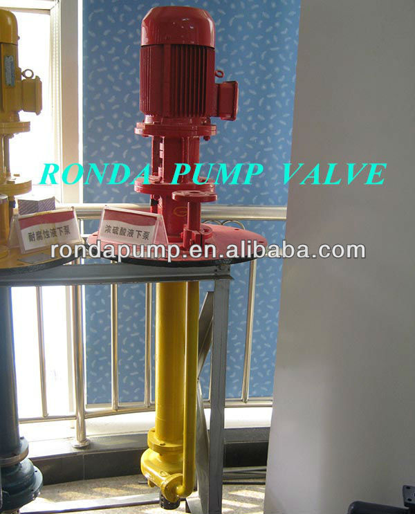 Submersible fiber reinforced plastic half-dipping chemical pump SY type