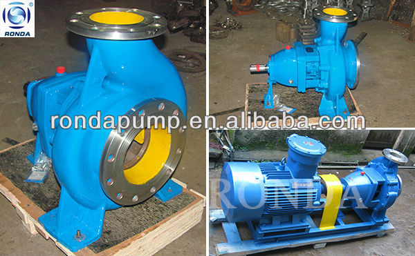 IH stainless steel end suction chemical centrifugal pump