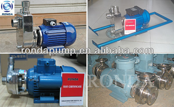 RDF direct coupled motor stainless steel chemical pump