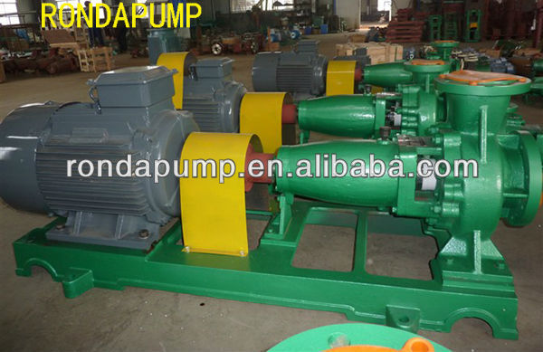 Centrifugal single stage rubber lined pump