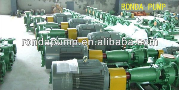 Centrifugal single stage rubber lined pump