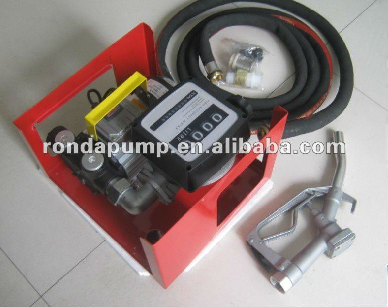 12V 24V DC Oil Pump Assy with hose / flowmeter / strainer / oil gun