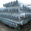 Hot dipped galvanized structural steel pipe with threaded and coupling