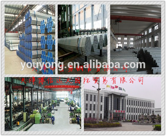 Tianjin Bossen Scaffolding HDG ERW Steel Pipe GI Pipe