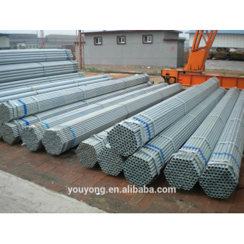 China Hot Dipped Galvanized Round Pipes greenhouse tube galvanized pipe scaffolding steel pipe In stock