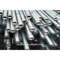 HDG threaded round iron steel pipe tubes