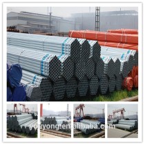 ASTM A53/BS1387 galvanized pipes for steel structure