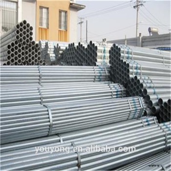 BS1387 B Hot dipped Galvanized steel pipe, GI pipes, threaded with socket