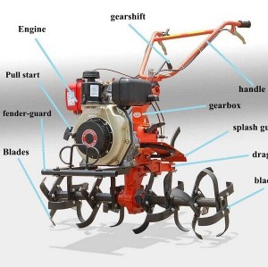 Multifunction Diesel Mini Rotary Tiller  and  cultivator