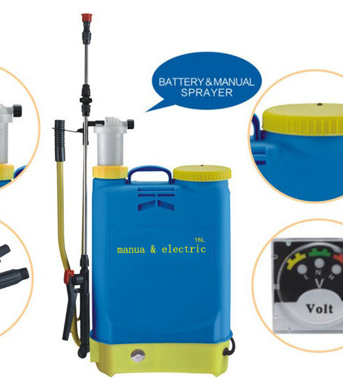 Dual System Manual & Electric  Sprayer  Battery&Manual 2in1 sprayer  battery and manual sprayer 2 ways sprayer double use battery sprayer