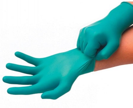 químicos los guantes