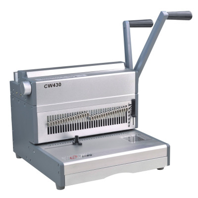 Legal size 430MM manual double loop wire binding machine