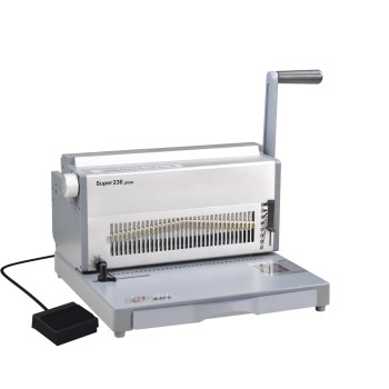 CE approved electric 3:1 aluminium wire binding machine 300mm with thumb cutting