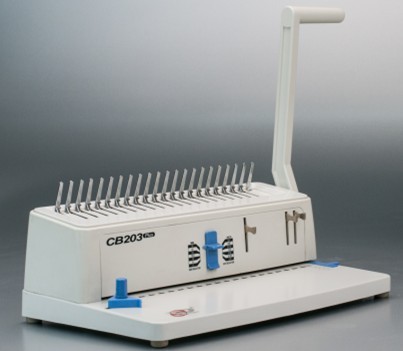 Adjustable pins manual comb binding machine