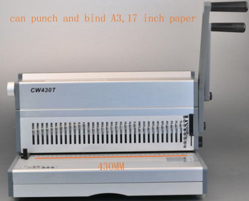 17 inch manual wire binding machine 3:1