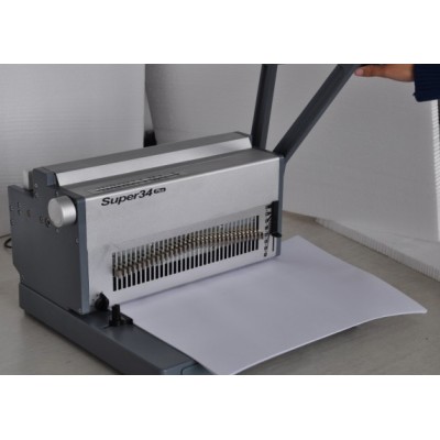 A3 manual double wire binding machine 17 inch