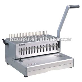 heavy duty manual de plástico pente vinculativo equipamentos